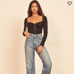 NWT Reformation Hook & Eye Corset Top (Sz L)